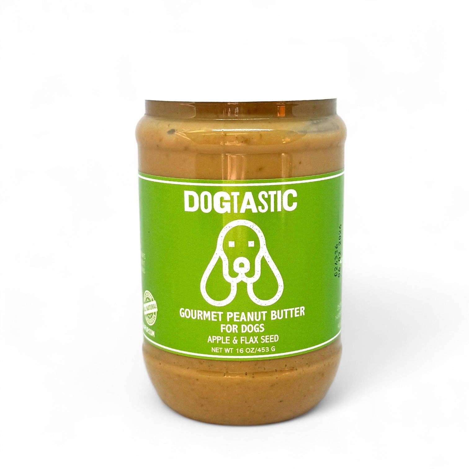 Dogtastic Gourmet peanøttsmør - EPLE & LINFRØ