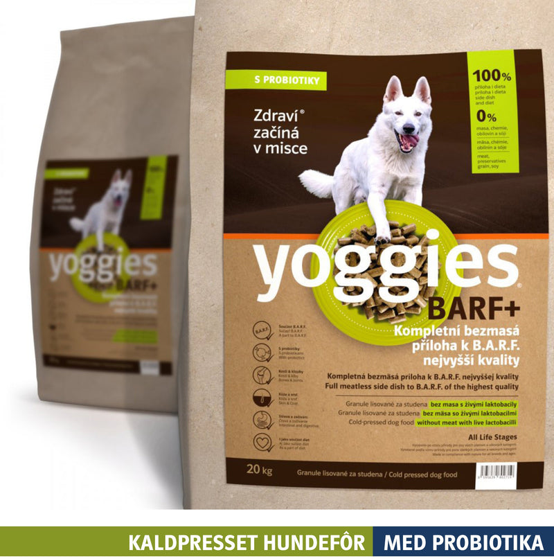 BARF+ tilbehør til kjøtt - kaldpresset hundefôr YOGGIES