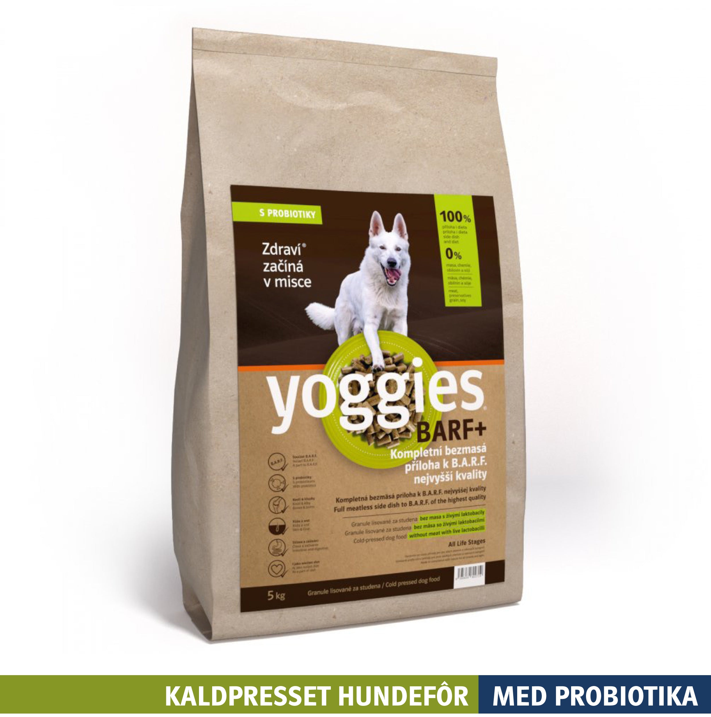 5 kg BARF+ tilbehør til kjøtt - kaldpresset hundefôr YOGGIES