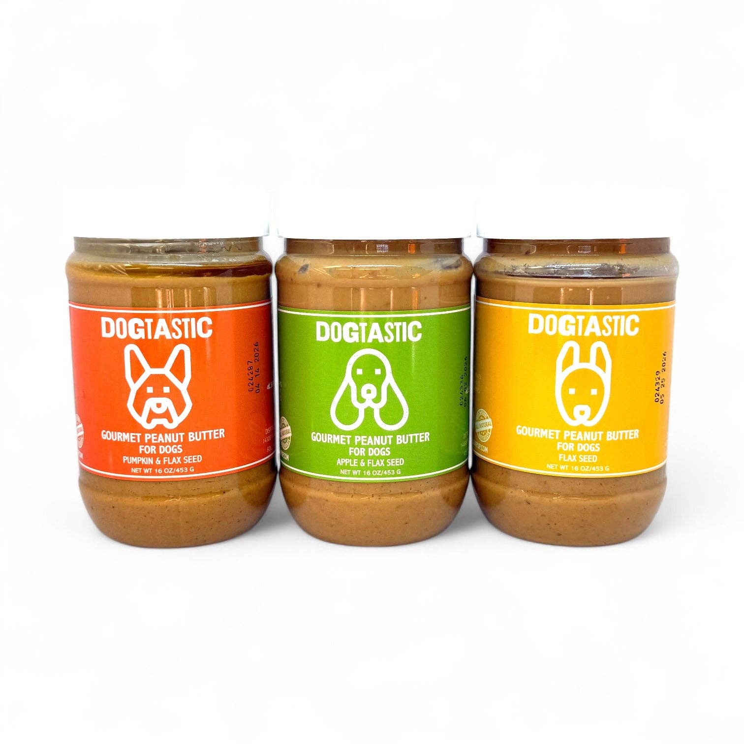 Dogtastic Gourmet peanøttsmør - EPLE & LINFRØ