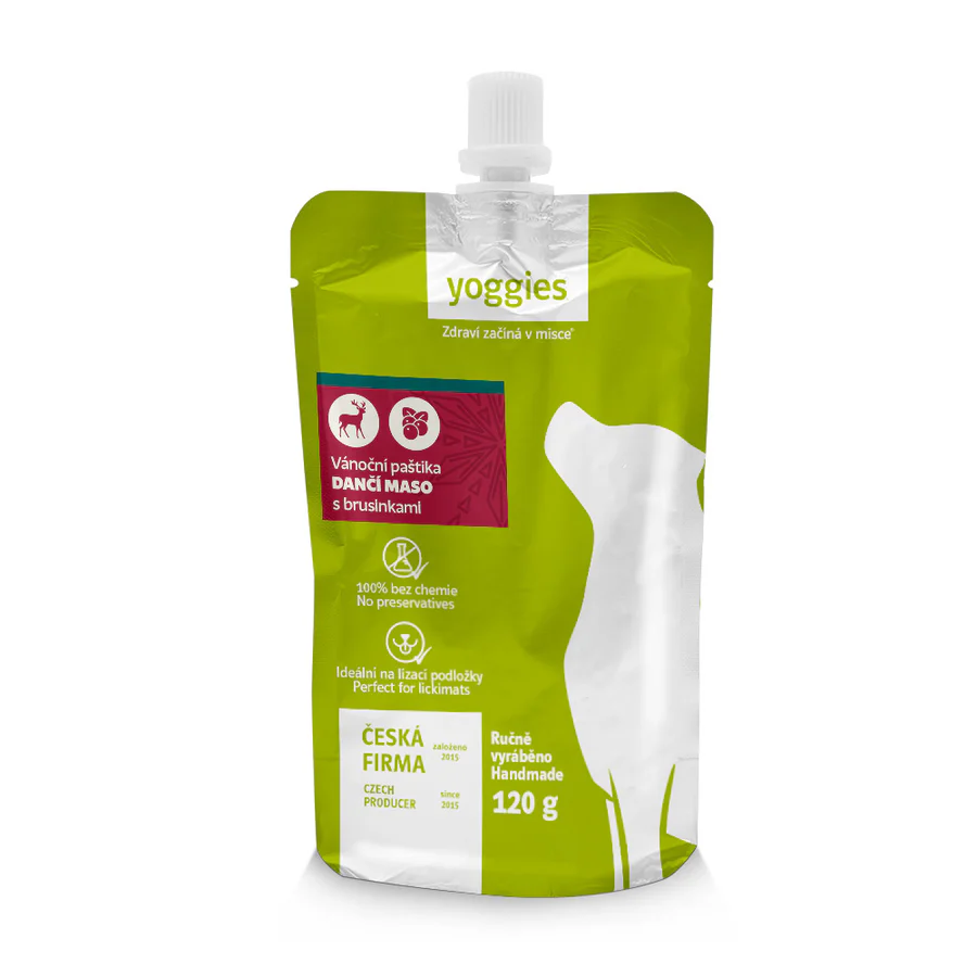 FESTPOSTEI til hund - DÅDYR med tyttebær