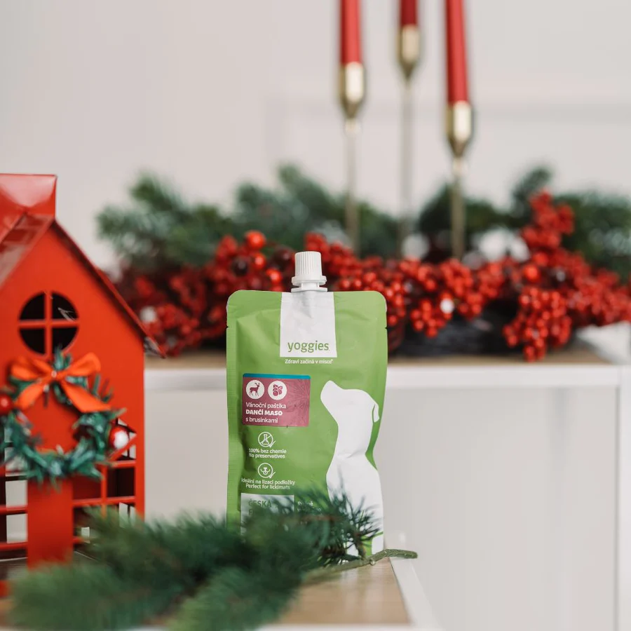 FESTPOSTEI til hund - DÅDYR med tyttebær