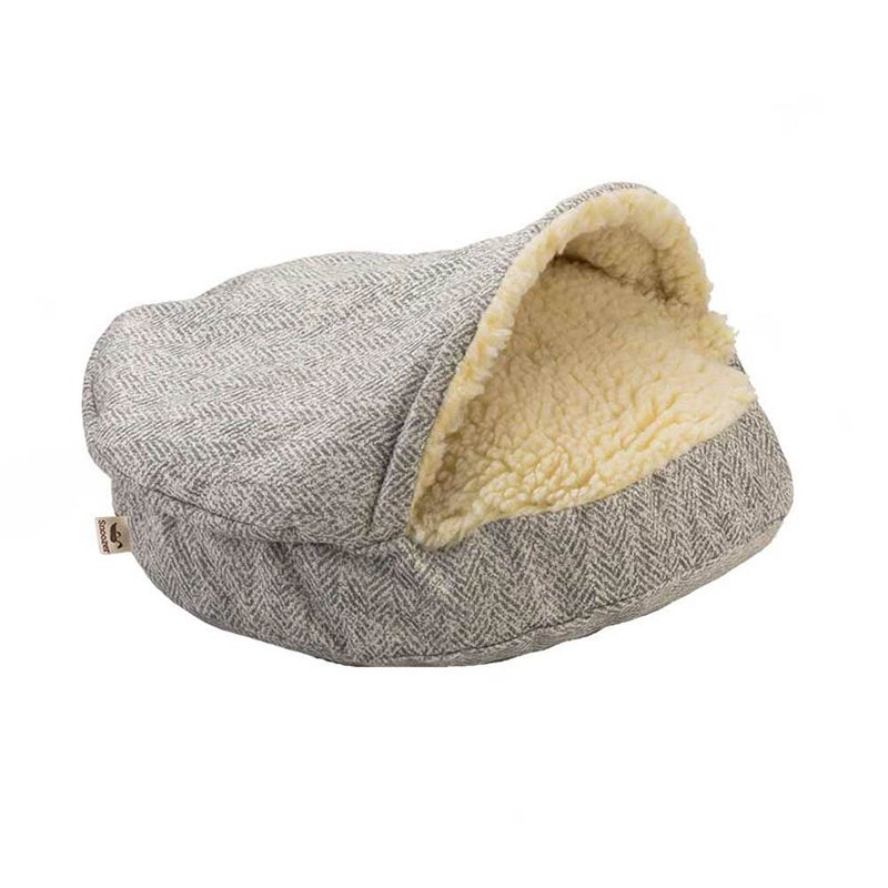 Luxury Cozy Cave® Dog Bed hundeseng TWEED