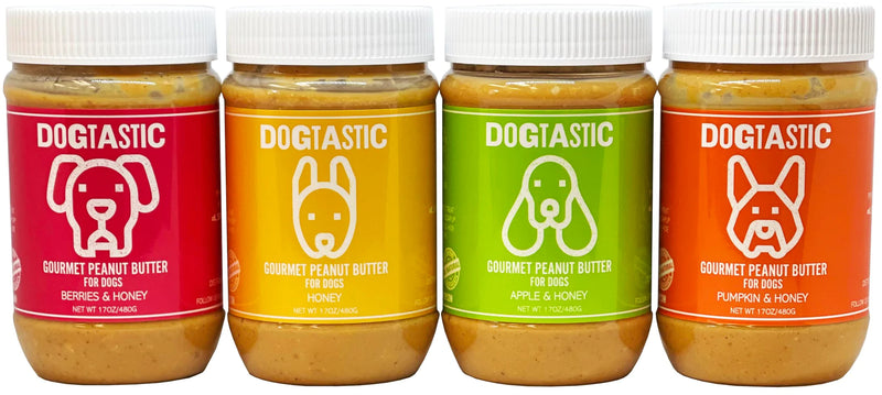 DOGTASTIC gourmet peanøttsmør for hunder - EPLE & HONNING