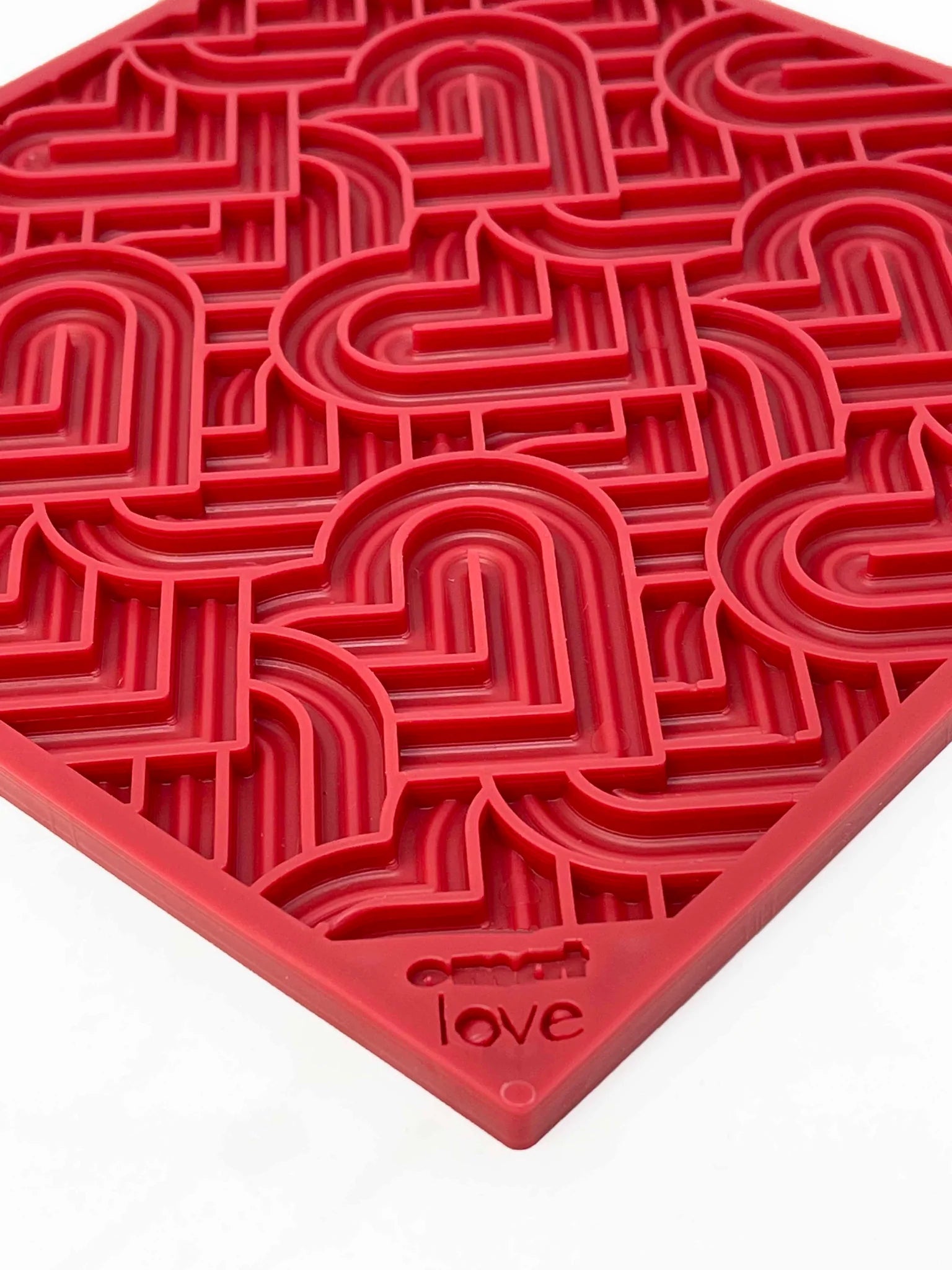 HEART DESIGN "LOVE" EMAT slikkematte STOR