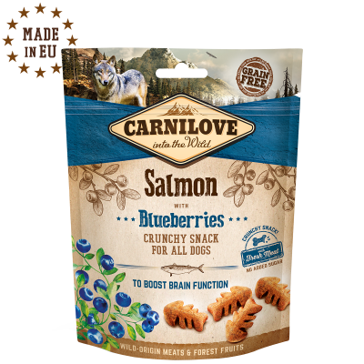Carnilove Crunchy Snack LAKS & BLÅBÆR
