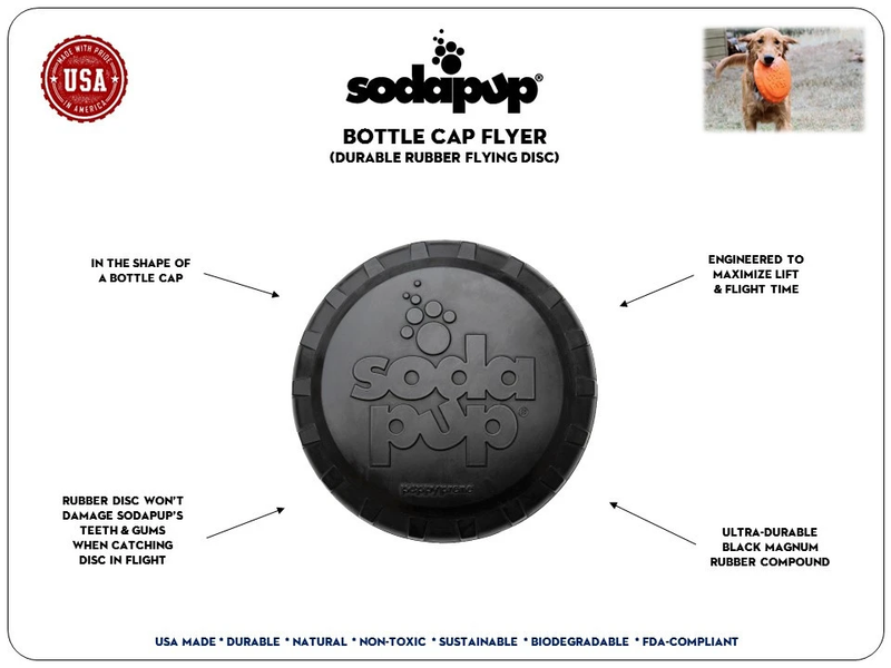 MAGNUM BOTTLE TOP FLYER frisbee