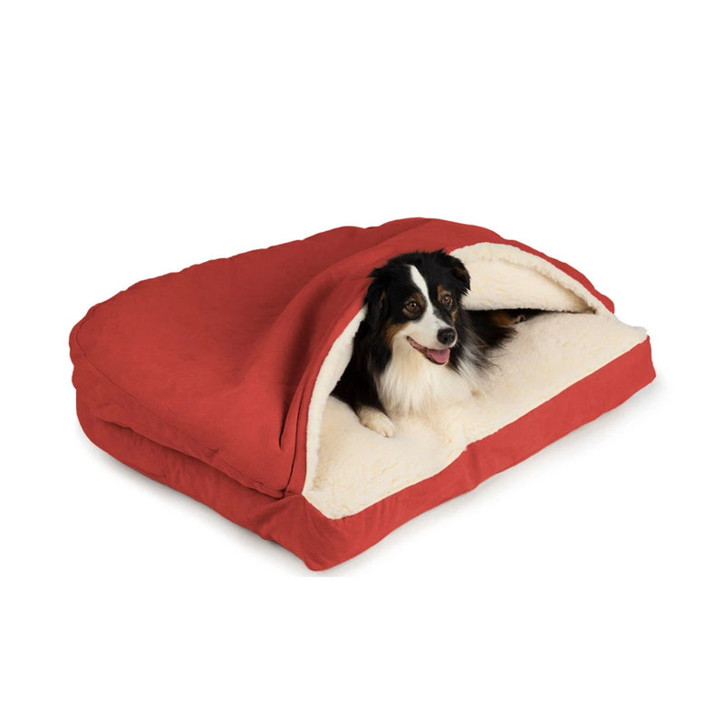 Luxury Cozy Cave® Dog Bed hundeseng FIRKANTET